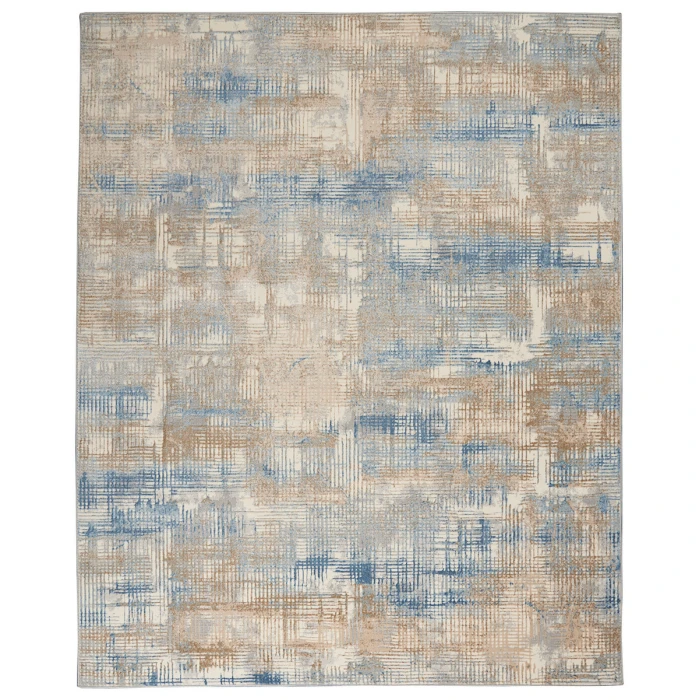 Calvin Klein Rush Area Rug CK951 Blue/Beige