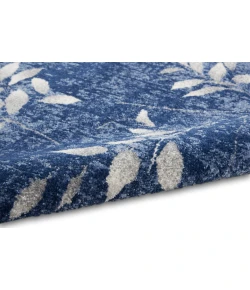 Nourison River Flow Navy Ivory RFV03 2ft.3in. x 7ft.3in. Rect. Rug