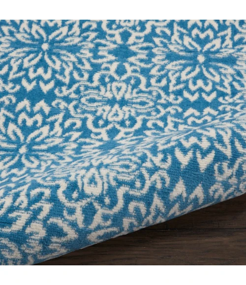 Nourison Jubilant Runner Area Rug JUB06-Ivory/Blue