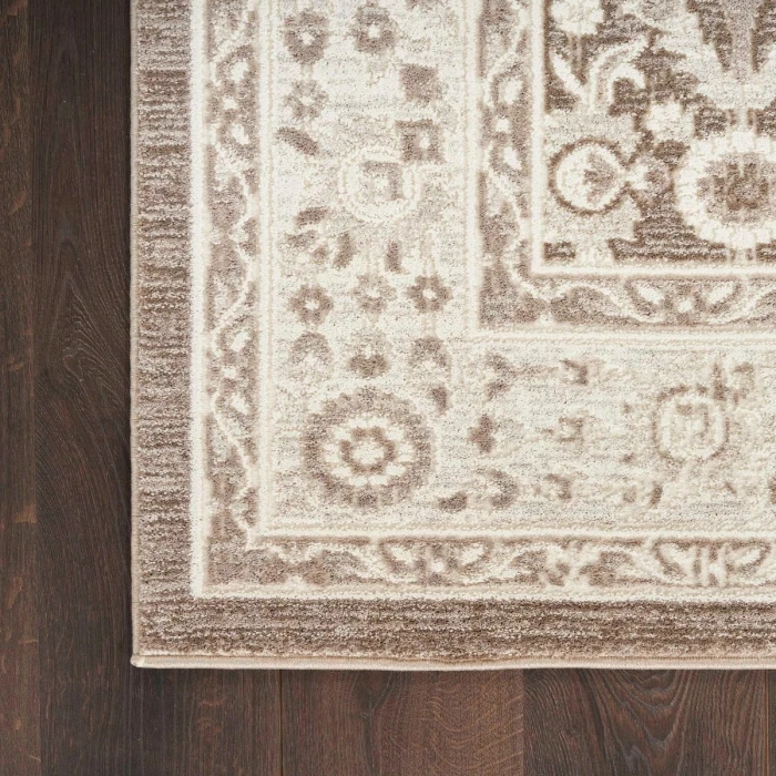Nourison Eco Cycle Ivory Mocha ECY04 6 ft. X 9 ft. Rect. Rug