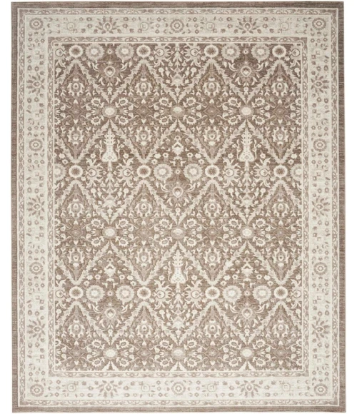 Nourison Eco Cycle Ivory Mocha ECY04 6 ft. X 9 ft. Rect. Rug