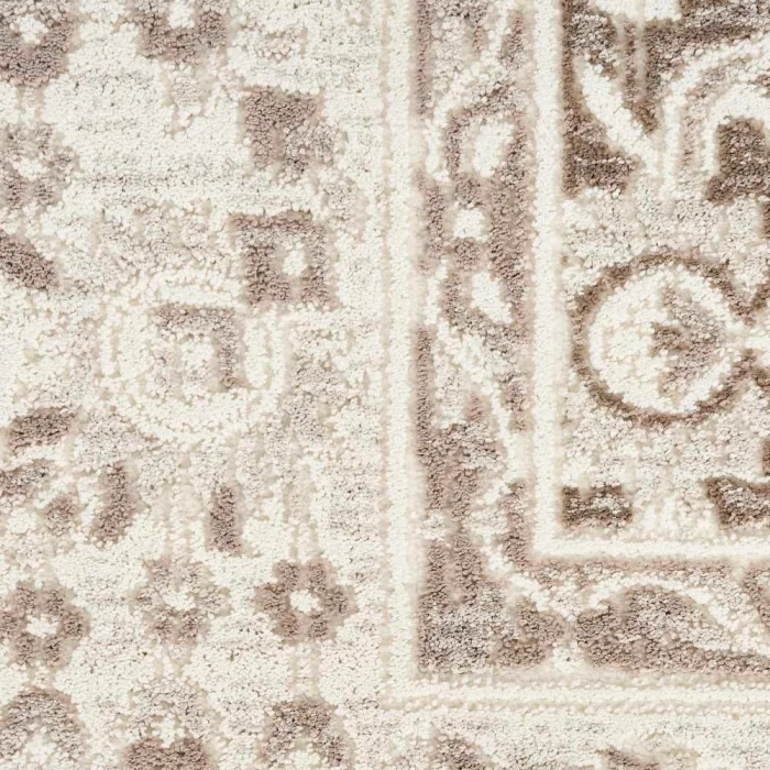 Nourison Eco Cycle Ivory Mocha ECY04 6 ft. X 9 ft. Rect. Rug