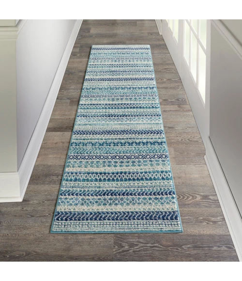 Nourison Passion Runner Area Rug PSN26-Navy Blue