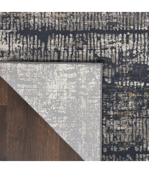 Michael Amini MA90 Uptown Area Rug UPT03-Charcoal Grey