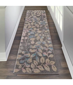 Nourison Home Tranquil TRA03 Grey Beige 2 ft. 3 in. X 7 ft. 3 in. Area Rug