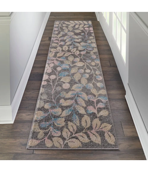 Nourison Tranquil Runner Area Rug TRA03-Grey/Beige