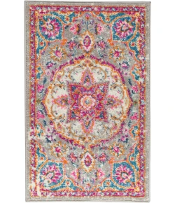 Nourison Home Passion PSN22 Grey Multicolor 1 ft. 10 in. X 2 ft. 10 in. Area Rug