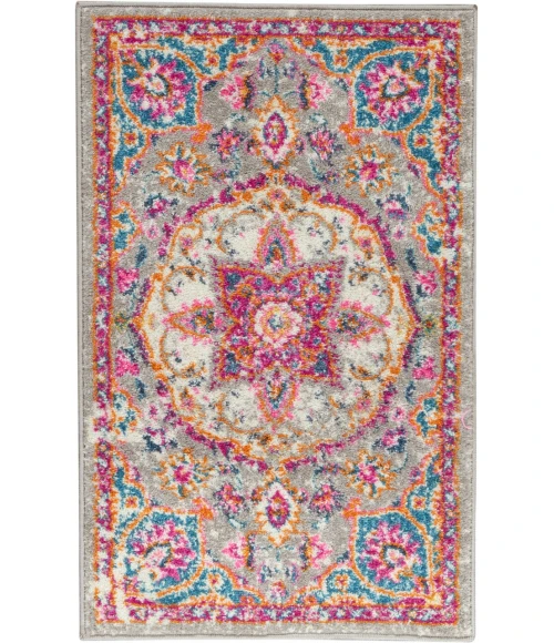 Nourison Passion Area Rug PSN22-Grey/Multi