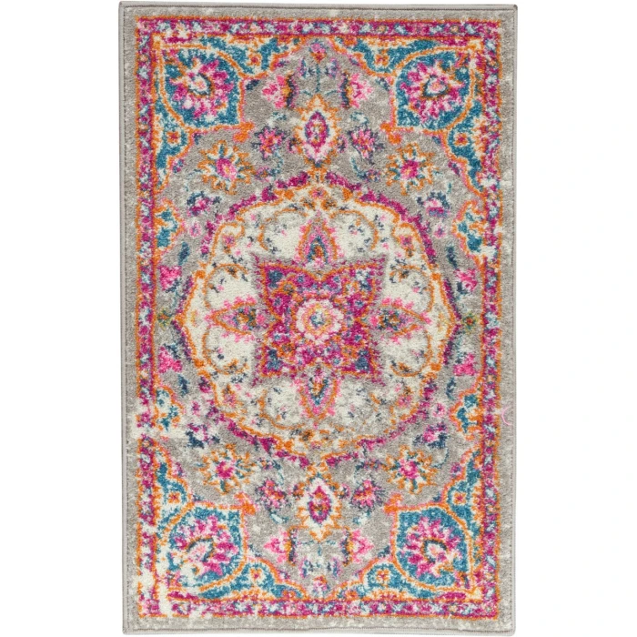 Nourison Passion Area Rug PSN22-Grey/Multi