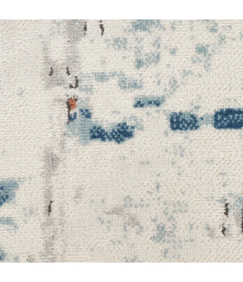 Nourison Quarry Beige Blue Rust QUA01 4 ft. X 6 ft. Rect. Rug