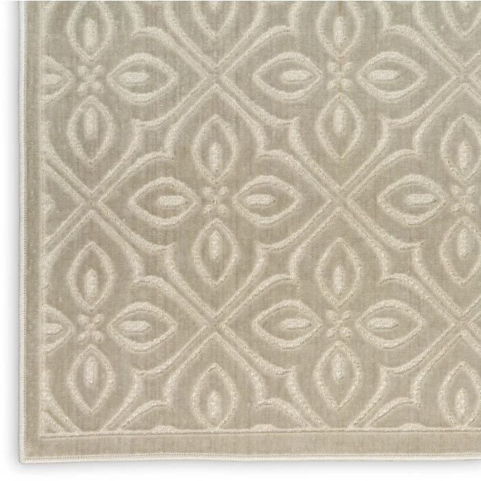 Nourison Home Washable Charm Grey WCH03 2ft.2in. x 8ft. Rect. Rug