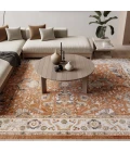Nourison Astra Machine Washable Rust Ivory ASW20 7 ft. 10 in. x 10 ft. Rect. Rug