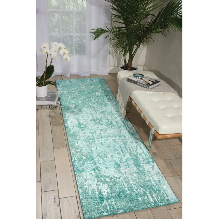 Nourison Home Silk Shadows Blue SHA10 2ft.3in. x 8ft. Rect. Rug