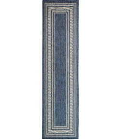 Nourison Home Horizon Indoor/Outdoor HOZ03 Denim 2 ft. 2 in. X 8 ft. Area Rug
