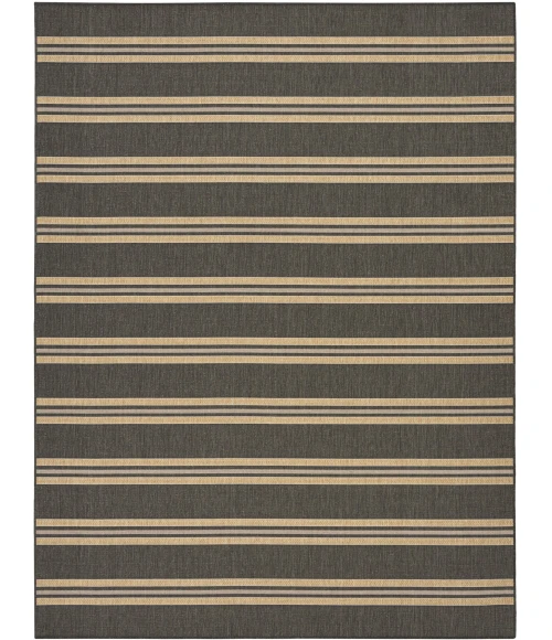 Nourison Home Horizon Indoor/Outdoor Black HOZ05 8ft. x 10ft. Rect. Rug