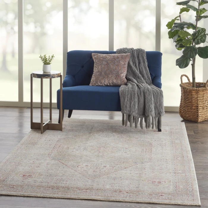 Nourison Home Homestead Beige HMS03 5ft.3in. x 7ft.8in. Rect. Rug
