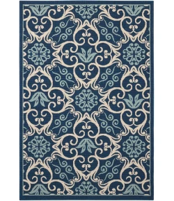 Nourison Home Caribbean CRB02 Navy 3 ft. 11 in. X 5 ft. 11 in. Area Rug