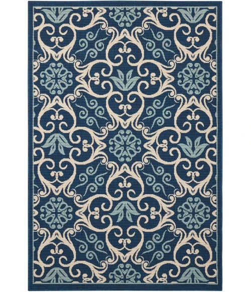 Nourison Caribbean Area Rug CRB02-Navy