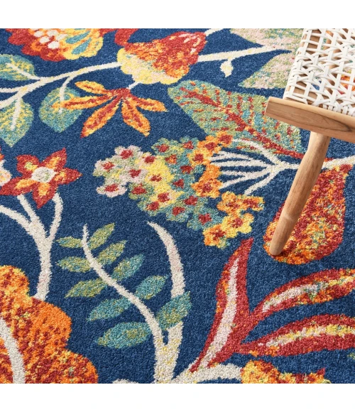 Nourison Allur Area Rug ALR09-Navy Multicolor