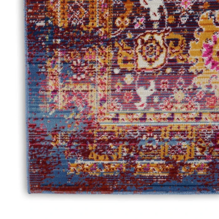 Nourison Vintage Kashan Runner Area Rug VKA03-Red/Multicolor