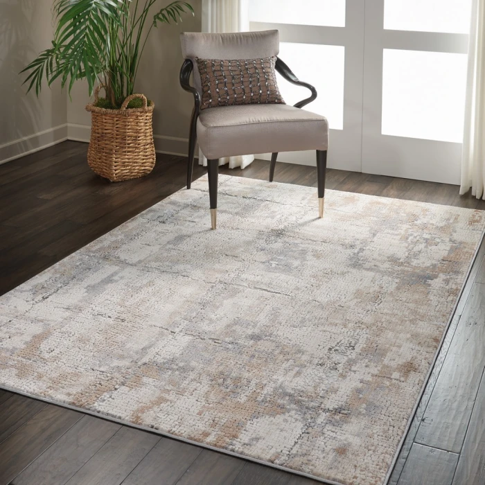 Nourison Rustic Textures Area Rug RUS06-Beige/Grey