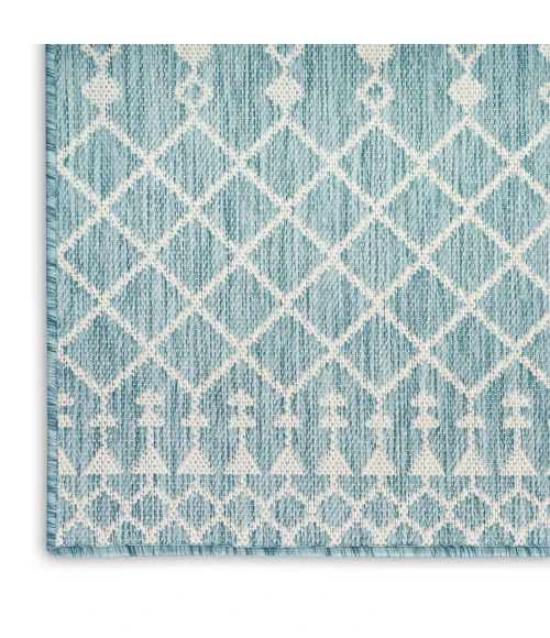 Nourison Positano Aqua POS02 6 ft. X 9 ft. Rect. Rug