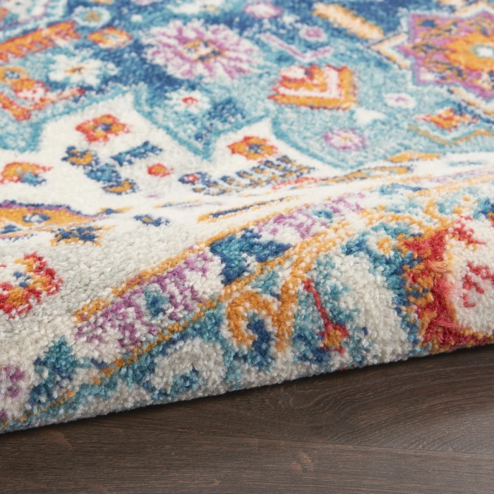Nourison Passion Ivory Multicolor PSN29 5ft. 3in. x 7ft. 3in. Rect. Rug