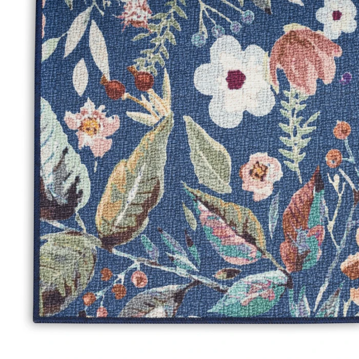 Nourison Nourison Washables Navy Multicolor NWB01 9 ft. 2 in. X 12 ft. Rect. Rug