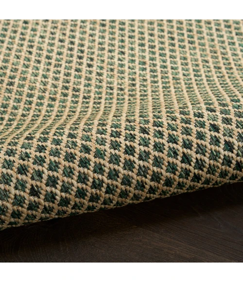 Nourison Courtyard Green COU01 2 ft. X 6 ft. Rect. Rug