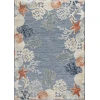 Nourison Home Suncoast Blue SNC04 5ft.3in. x 7ft.3in. Rect. Rug