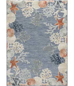 Nourison Home Suncoast Blue SNC04 5ft.3in. x 7ft.3in. Rect. Rug