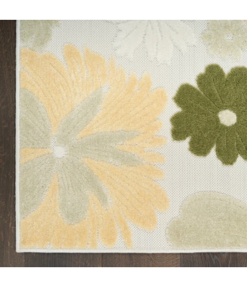 Nourison Aloha Ivory Green ALH42 3 ft. 6 in. X 5 ft. 6 in. Rect. Rug