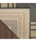 Nourison Horizon Indoor/Outdoor Charcoal HOZ03 2 ft. X 6 ft. Rect. Rug