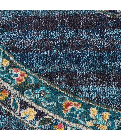 Nourison Home Passionate Blue PST01 7’10” x Round Round Rug