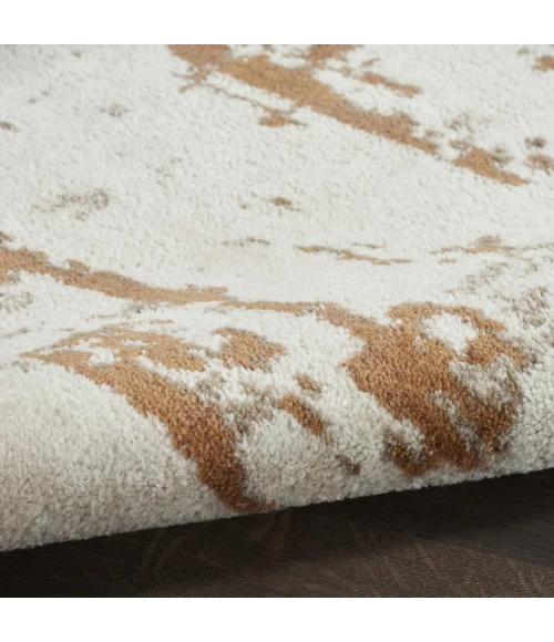 Nourison Quarry Ivory Rust QUA01 8ft. Round Rug