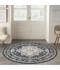 Nourison Nourison Essentials Persian Navy NRE07 6 ft. X Round Rug