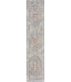 Nourison Home Astra Machine Washable ASW12 Denim Multicolor 2 ft. 2 in. X 8 ft. Area Rug