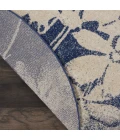 Nourison Home Tranquil Navy TRA08 5ft.3in. x Round Round Rug
