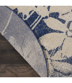 Nourison Home Tranquil Navy TRA08 5ft.3in. x Round Round Rug