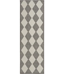 Nourison Positano Charcoal POS04 2ft.2in. x 10ft. Rect. Rug