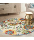 Nourison Aloha Area Rug ALH17-Ivory/Multi