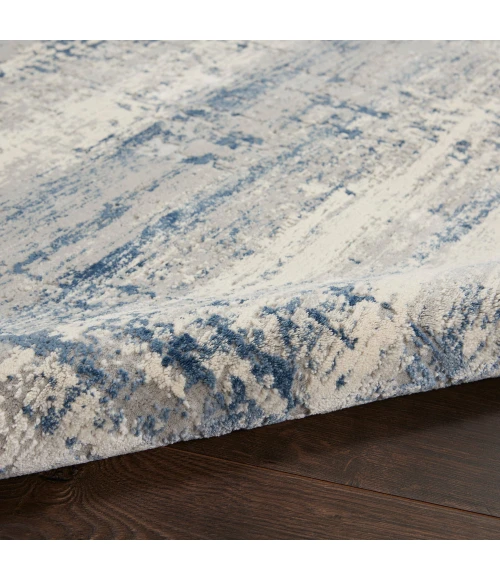 Nourison Rustic Textures Area Rug RUS10 Ivory Blue
