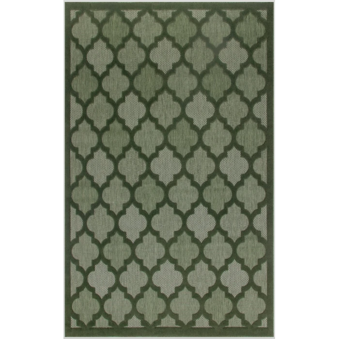 Nourison Easy Care Green NES01 8 ft. X 10 ft. Rectangle Rug