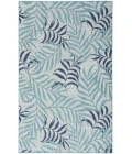 Nourison Garden Oasis Blue GOA01 6 ft. X 9 ft. Rectangle Rug