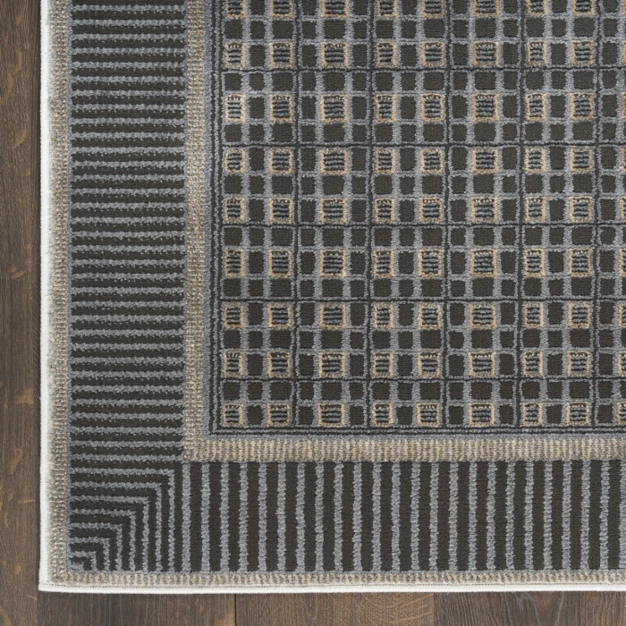 Nourison Home Nordic Black NRC03 2ft. x 3ft. Rect. Rug
