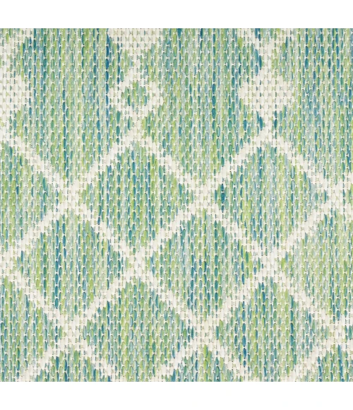 Nourison Positano Blue Green POS02 4 ft. X 6 ft. Rect. Rug