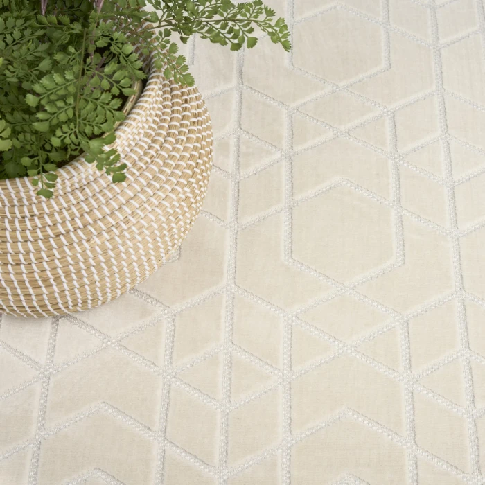 Nourison Home Washable Charm Cream / Ivory WCH01 5ft. x 7ft. Rect. Rug