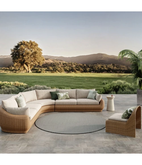 Nourison Home Courtyard Black COU01 8ft. x Round Round Rug