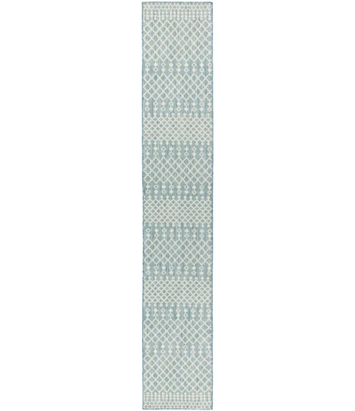 Nourison Positano Aqua POS02 2 ft. 2 in. X 12 ft. Rect. Rug