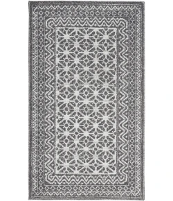 Nourison Palermo Charcoal Silver PMR02 2ft. 2in. x 3ft. 9in. Rect. Rug